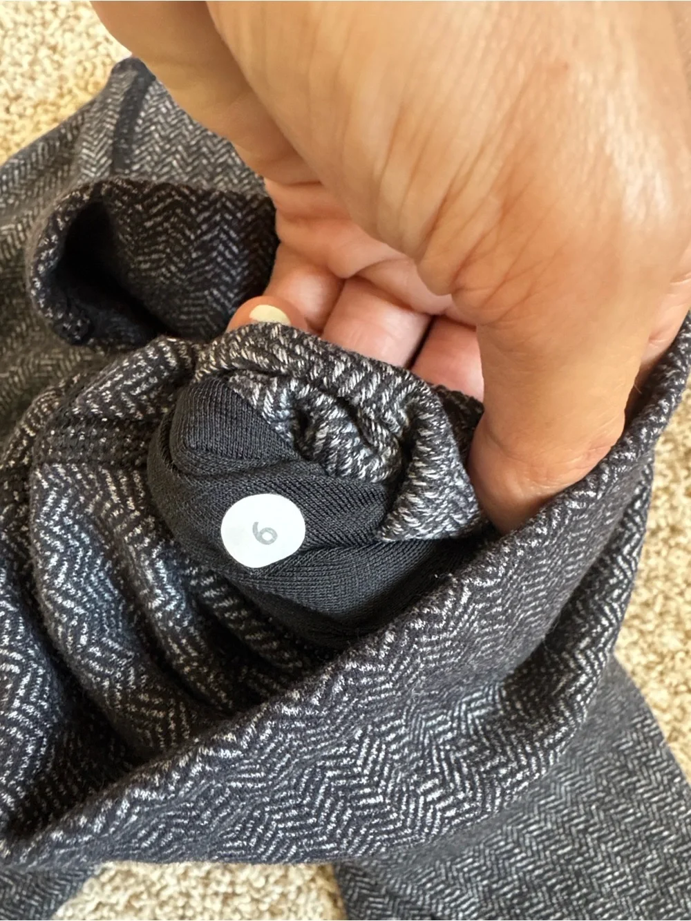 Lululemon set - Sz 10 White Zip Hoodie with Sz 6 leggings